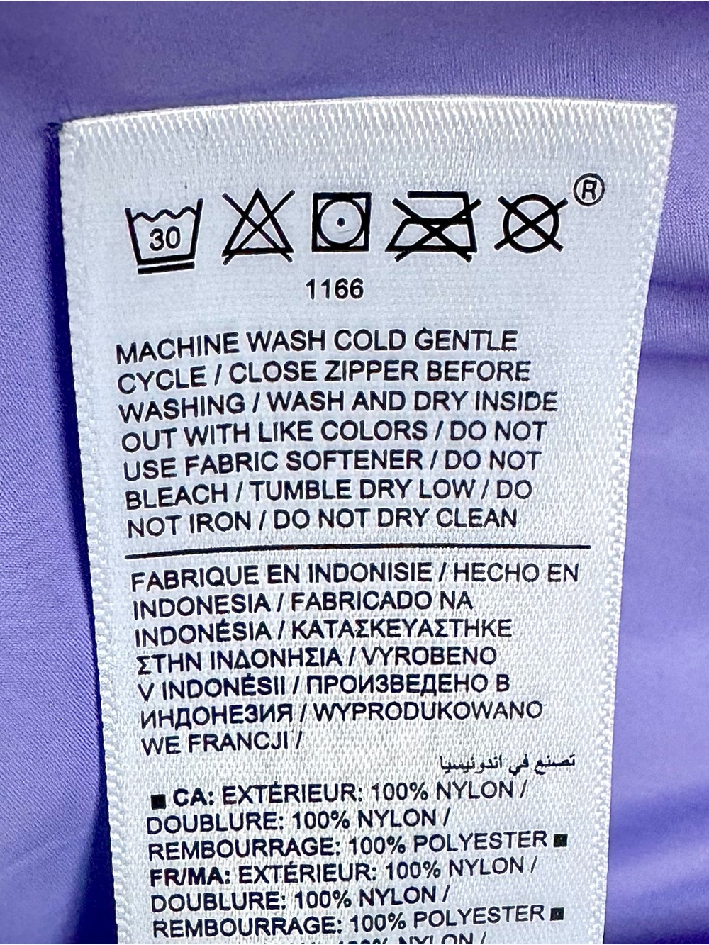 RARE Athleta Whisper Featherless Puffer Jacket Madeira Purple XL NWOT - Picture 9 of 10